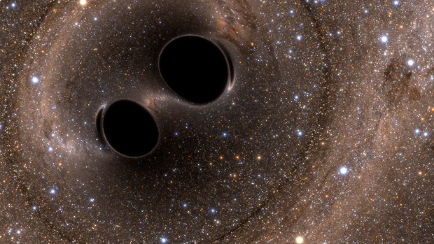 Are these black holes portals into higher dimensions?  Einstein predicted warps in time/space, that gave a glimpse into these higher dimensions.