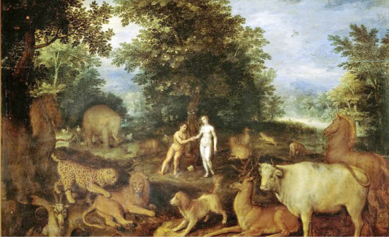 God asked Adam to name all the animals in the Garden of Eden.  Before he sinned, Adam and Eve walked with God in the physical dimension.