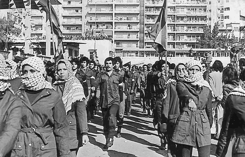 Fledgling fuerrilla groups formed from Syria, Lebanon, and Jordan after Israel's land was taken back. Israel's enemies surround their tiny nation.