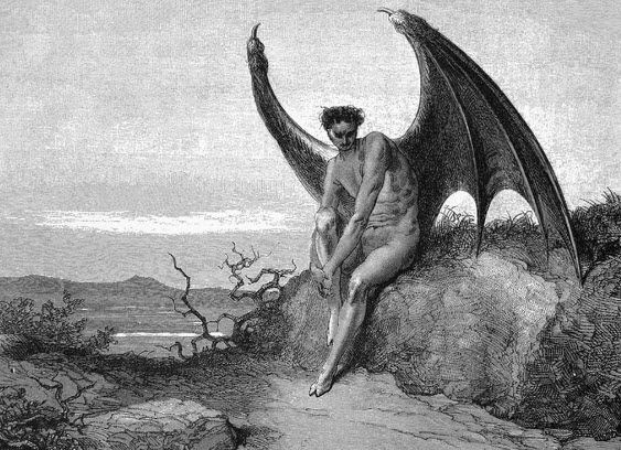 An artist's rendition of Lucifer, the devil.