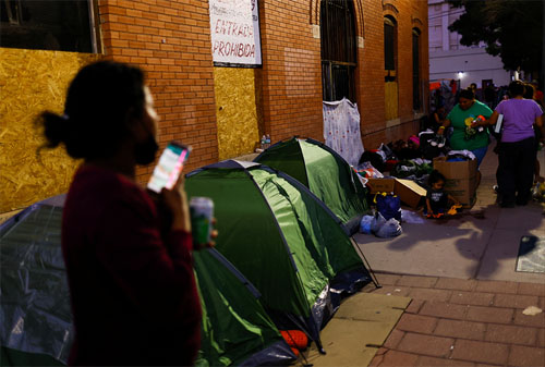 Foreign nationals who have entered this country illegally and are homeless on American streets.  This is part of the illegal immigration problem in America today.