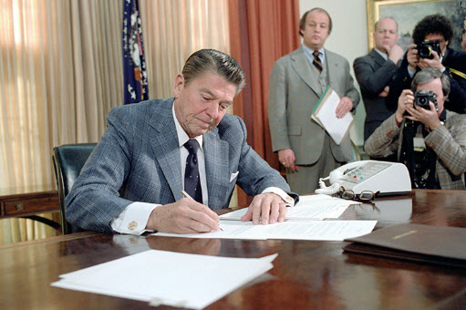 Mentally disabled people living homeless on the streets became a problem after President Reagan signed a bill giving federal block grants to the states to deal with their mentally disabled people instead of the federal government.  Several rogue countries, which wish the US harm, have sent their mentally disabled countrymen to the US, overwhelming the system and creating an illegal immigration problem of mentally disabled people.